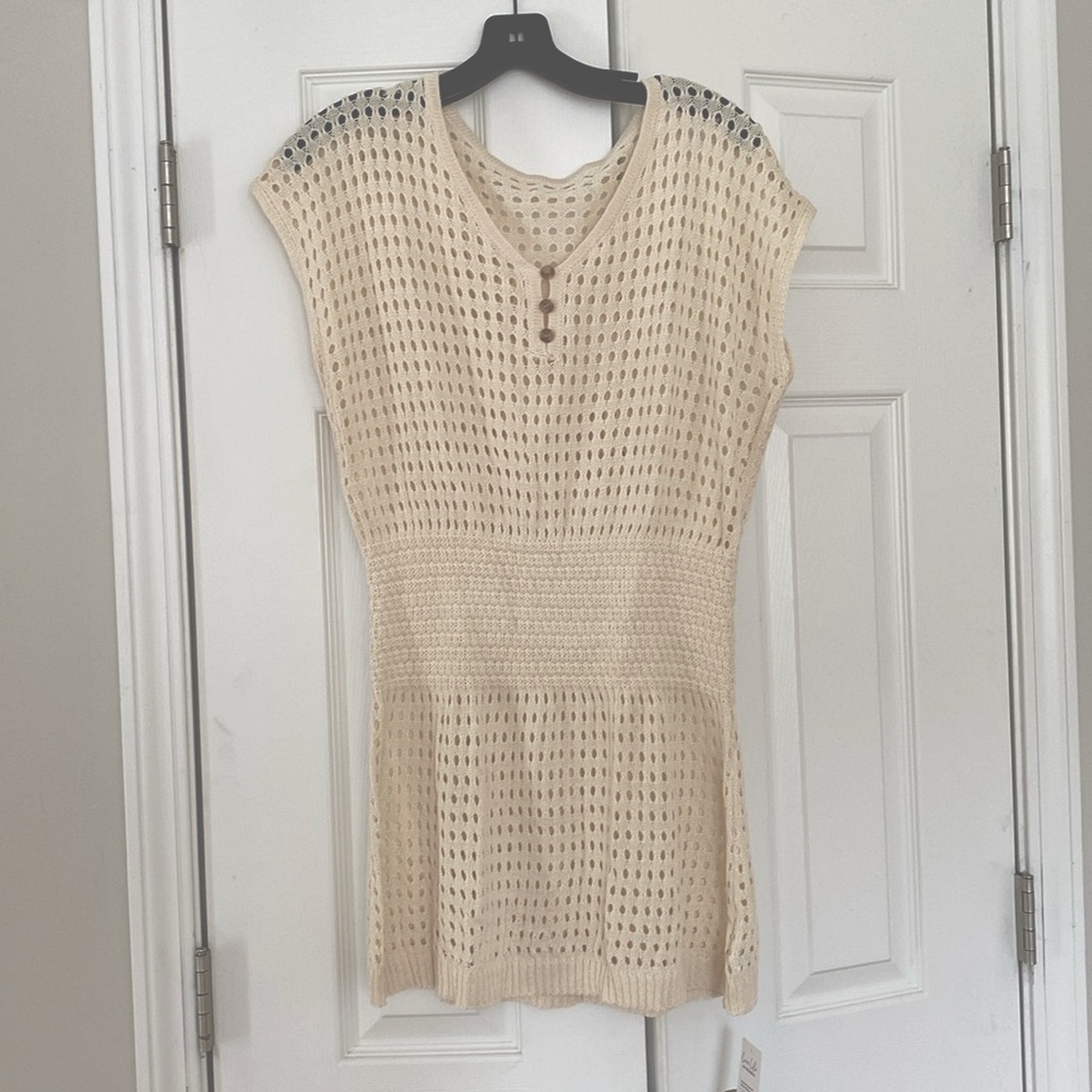 CUPSHE Coverup - Beige, size small
